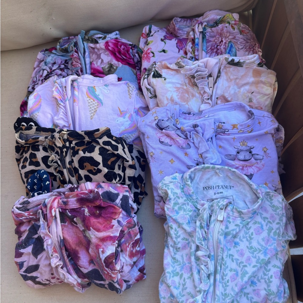 Posh Peanut Kids One Pieces - Floral and Animal Prints